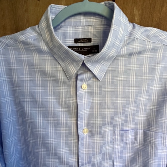 Roundtree & Yorke Gold Label 17 32/33, Pronto Uomo L NonIron Cotton Plaid Bundle - Picture 4 of 16